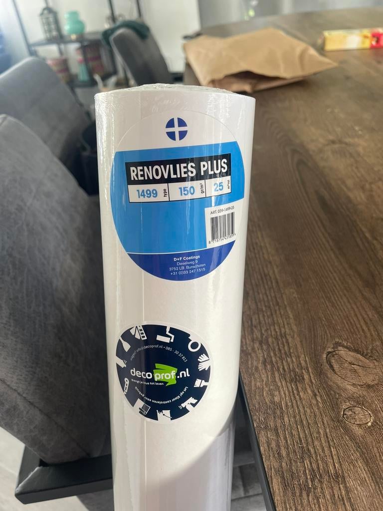 Renovlies behang, Doe-het-zelf en Verbouw, Ophalen, Zo goed als nieuw, Wit