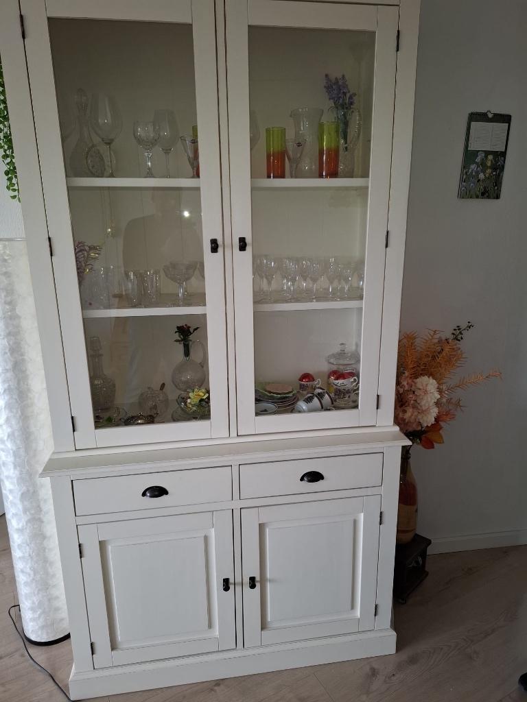 Vitrine Kast, Ophalen, Gebruikt, 100 tot 150 cm, 200 cm of meer