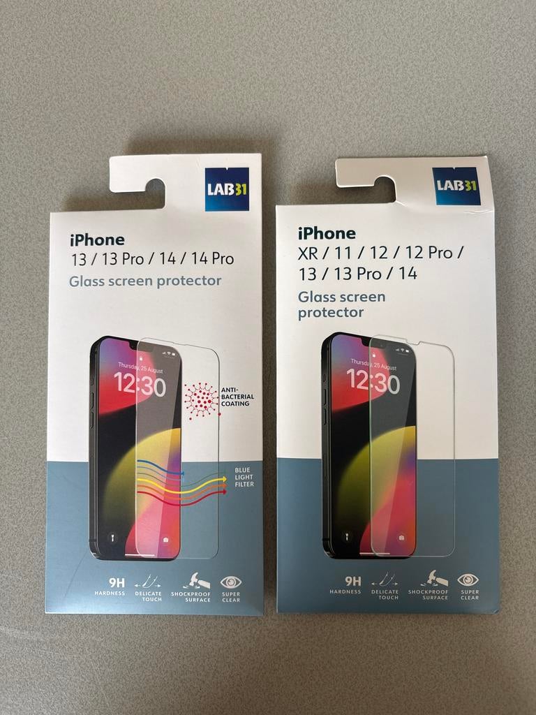 LAB31 iPhone screenprotector 13/13 Pro/14/14 Pro, Telecommunicatie, Ophalen of Verzenden, Nieuw, IPhone 13, Frontje of Cover