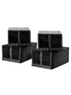 Ikea schoenendozen - 4 stuks, zwart, Huis en Inrichting, Kasten | Schoenenkasten, Ophalen of Verzenden, Zo goed als nieuw
