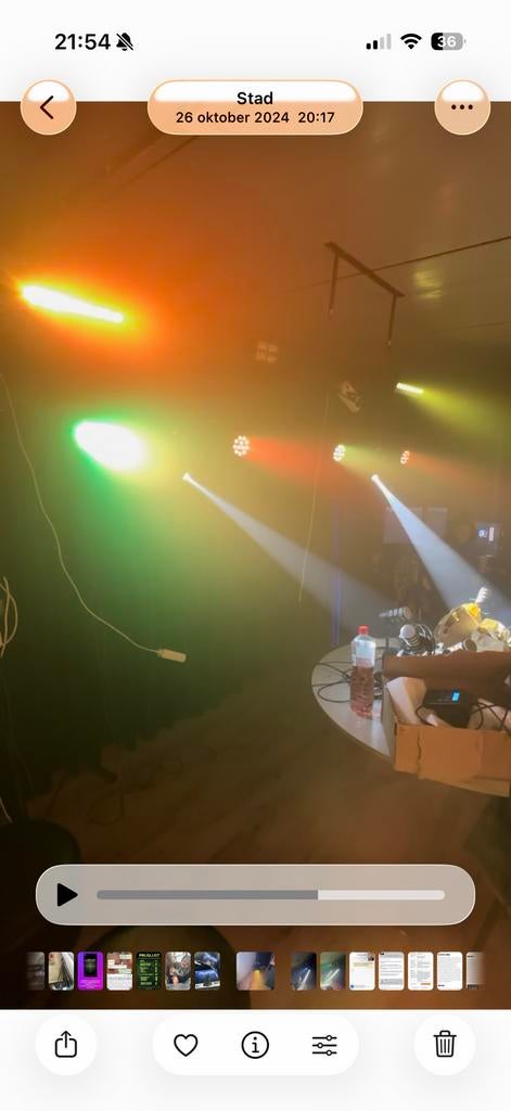 Complete lichtbrug met diverse lampen en rookmachine, Ophalen of Verzenden, Gebruikt, Licht, Stroboscoopeffect