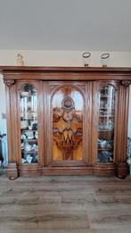 Vitrine kast, Huis en Inrichting, Kasten | Vitrinekasten, Ophalen, Met plank(en), 200 cm of meer, 200 cm of meer
