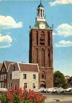 Meppel, Toren Ned. Herv. Kerk - auto - 1977 gelopen, Ophalen of Verzenden, Voor 1920, Gelopen, Drenthe