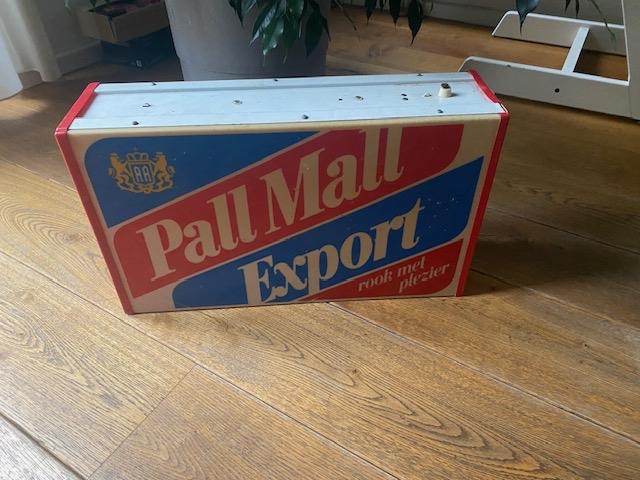 Vintage Pall Mall Export Lichtbak, Verzamelen, Merken en Reclamevoorwerpen, Ophalen, Gebruikt, Lichtbak of (neon) lamp