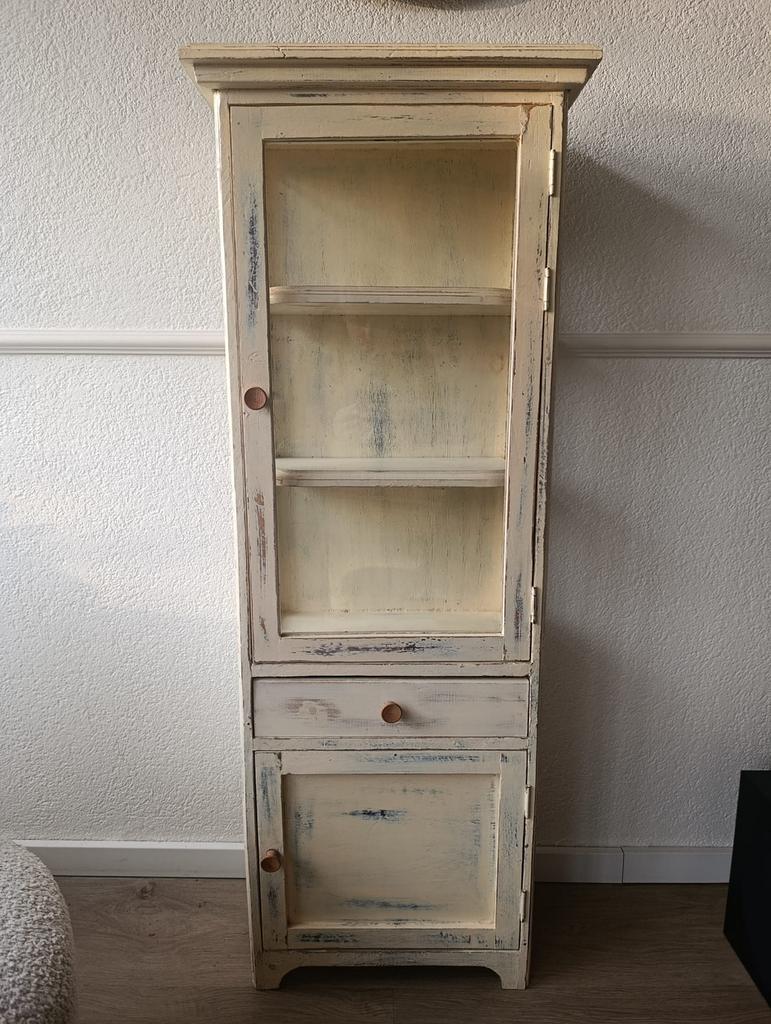 Kleine kast brocant / antiek / buffetkast, Huis en Inrichting, Kasten | Buffetkasten, Ophalen, Minder dan 50 cm, Gebruikt, Met deur(en)