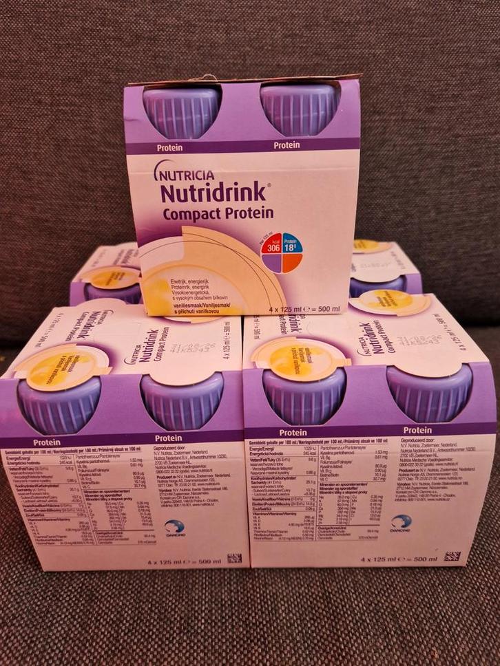 20 Nutricia Nutridrink Compact Protein (18 g) vanillesmaak, Diversen, Levensmiddelen, Ophalen of Verzenden
