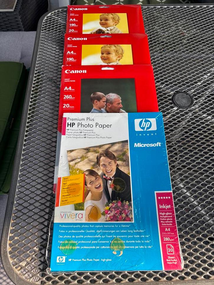 Canon & HP Fotopapier A4 - Hoogglans (Nieuw), Computers en Software, Printerbenodigdheden, Nieuw, Overige typen, Ophalen