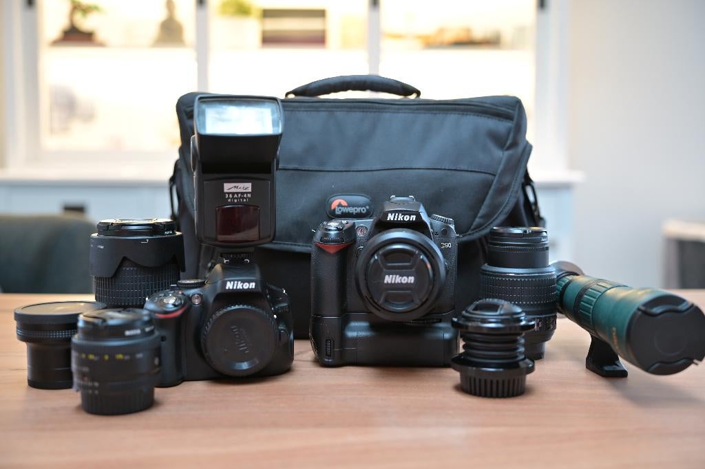 Nikon D5100 + D90 Complete Set – Lage Shutterstand !, Audio, Tv en Foto, Fotocamera's Digitaal, Spiegelreflex, Ophalen of Verzenden