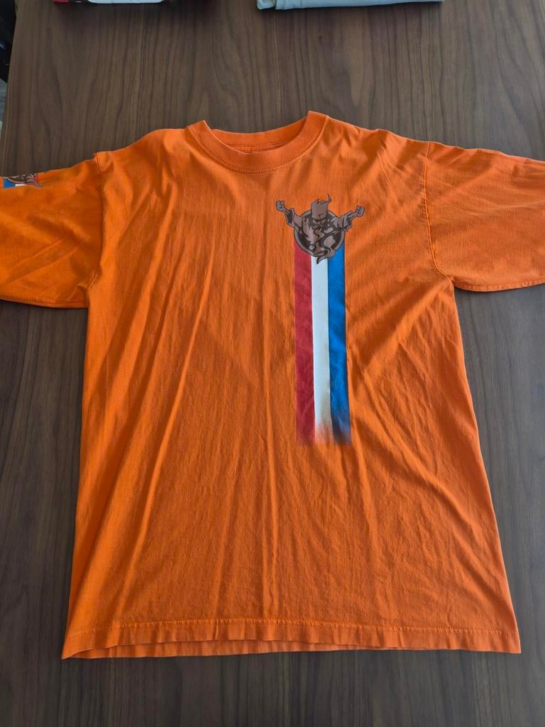 Thunderdome Hardcore Gabber Longsleeve T-shirt Oranje Maat L, Maat 52/54 (L), Onbekend, Oranje, Ophalen of Verzenden