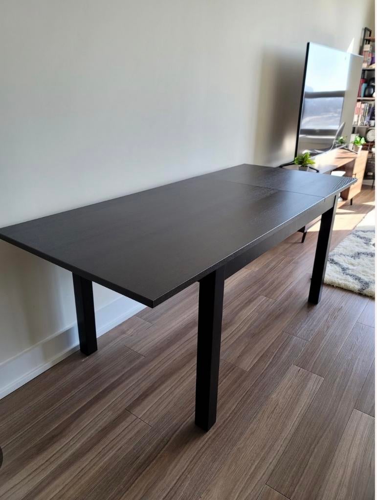 Uitschuifbare IKEA eetkamertafel 80x130/190, Gebruikt, 100 tot 150 cm, Vier personen, Rechthoekig