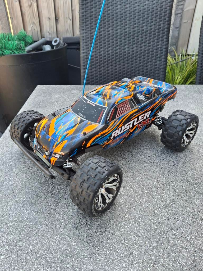 Traxxas Rustler 2WD 1:10, Auto offroad, Zo goed als nieuw, Schaal 1:10, RTR (Ready to Run)