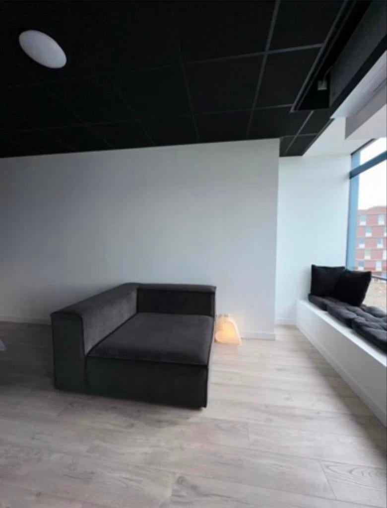 Bank element, Gebruikt, Ribstof, 150 tot 200 cm, Tweepersoons