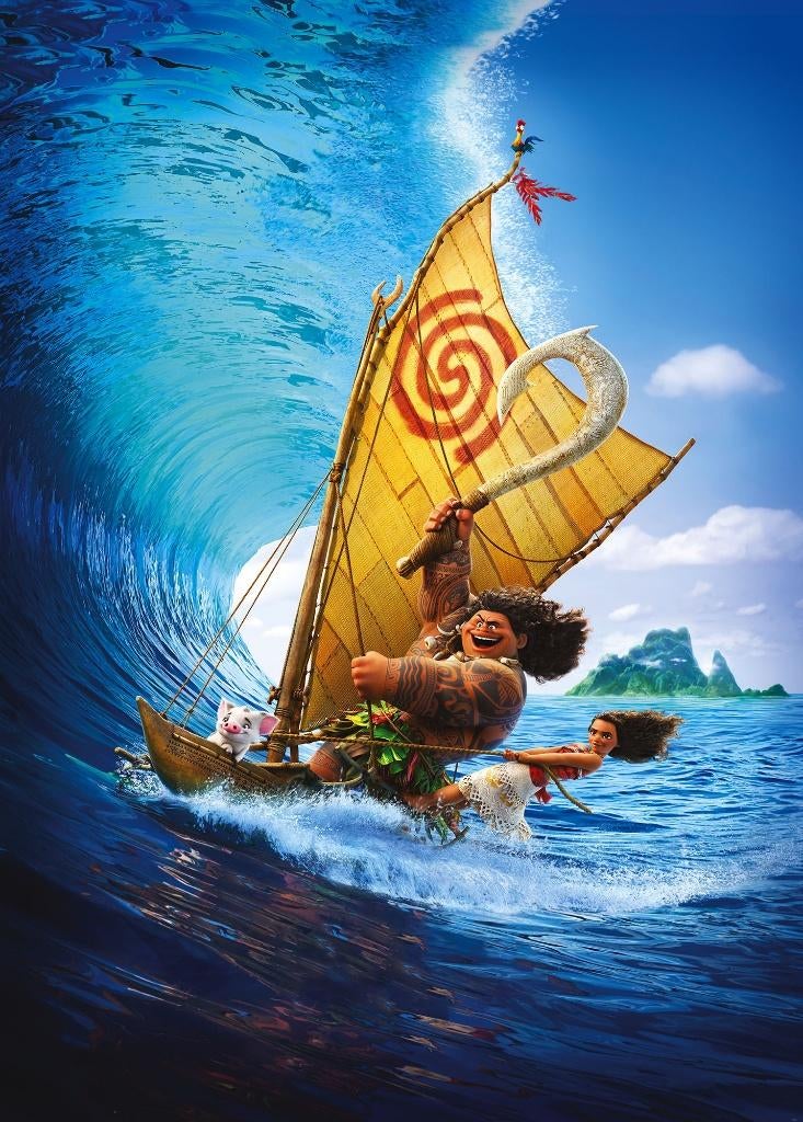 Disney Vaiana Vlies Behang - 200x280 cm - Gratis Verzending, Ophalen of Verzenden, Minder dan 10 m²