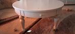 Witte ronde salontafel, Huis en Inrichting, Ophalen, Gebruikt, 50 tot 100 cm, Rond