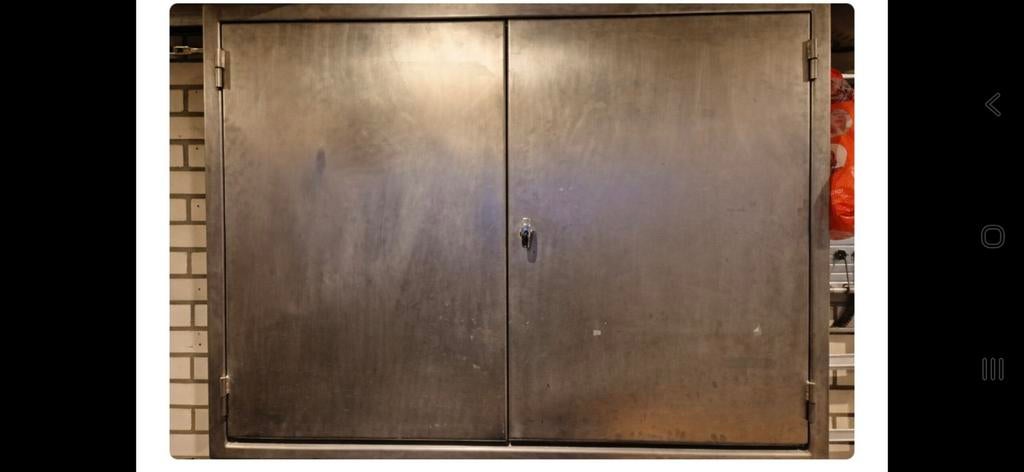 RVS Kast met Schappen - 166x125x40 cm, Ophalen