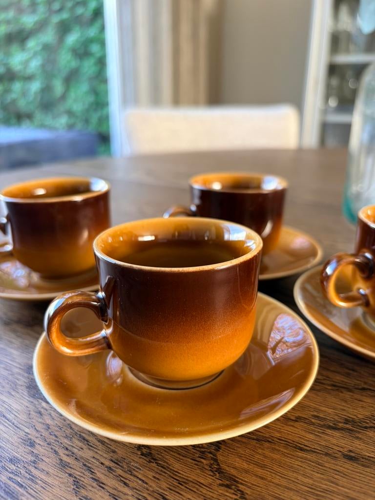 4 kleine espresso koffie kopjes Colditz, Antiek en Kunst, Antiek | Servies los, Ophalen of Verzenden