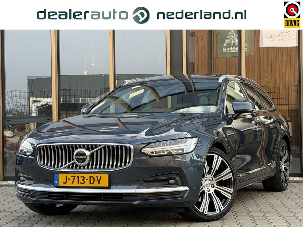 Volvo V90 2.0 B4 Inscription | Massage/ventilatie | Panorama, Auto's, Volvo, Euro 6, 4 cilinders, Blauw, Adaptive Cruise Control