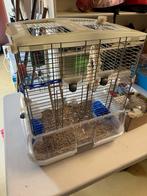 Aangeboden: kooi compleet voor parkiet, Dieren en Toebehoren, Ophalen, Zo goed als nieuw, Metaal, Vogelkooi