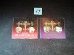 LETLAND EUROPA SERIE NR 376/377 POSTFRIS AFGESTEMPELD, Ophalen of Verzenden, Overige landen, Gestempeld