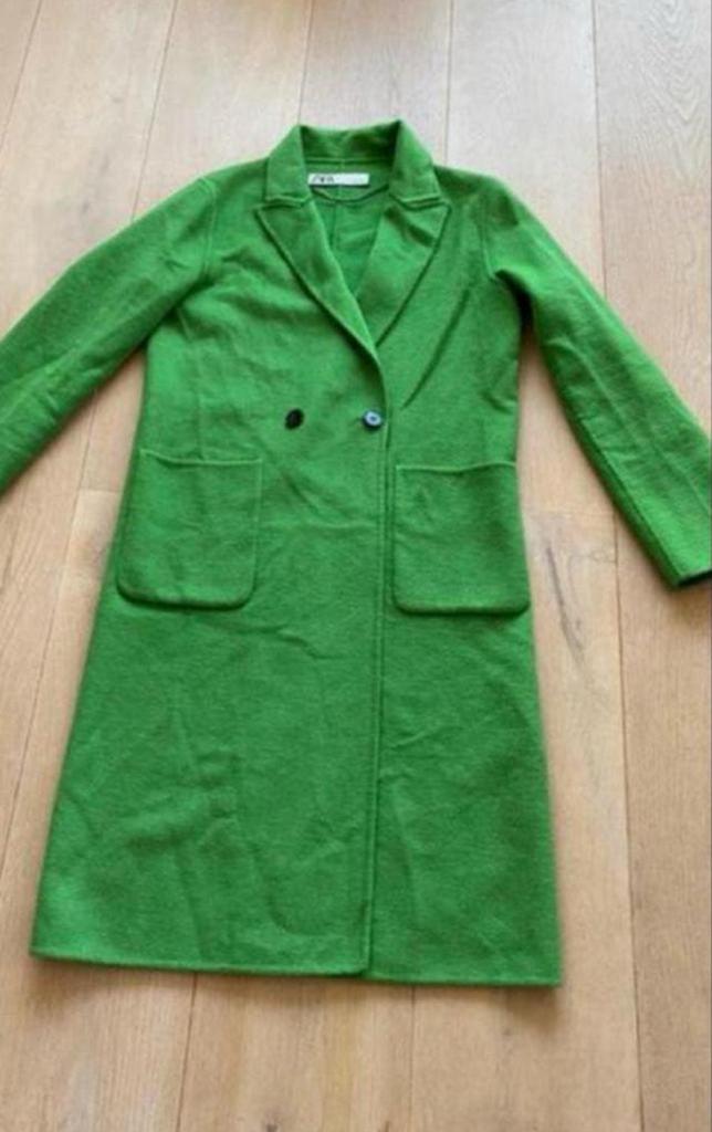 Zara jas M nieuwstaat wol, Ophalen of Verzenden, Zo goed als nieuw, Maat 38/40 (M), Groen