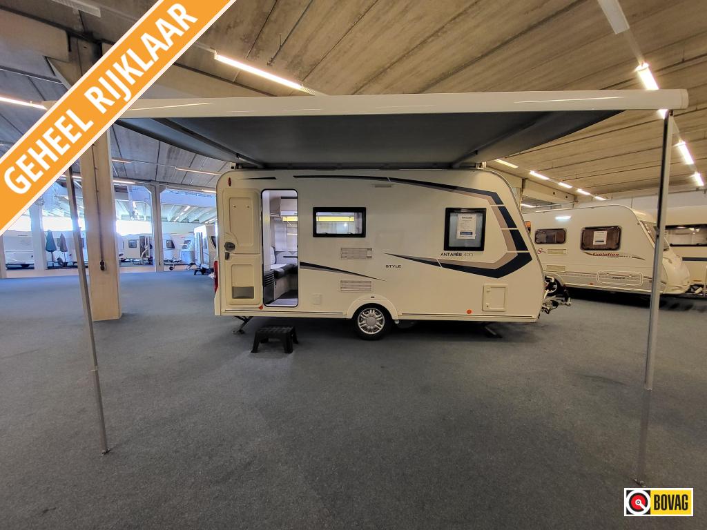Caravelair Antares Style 420; inclusief cassetteluifel, Schokbreker, Bedrijf, Treinzit, Overige typen