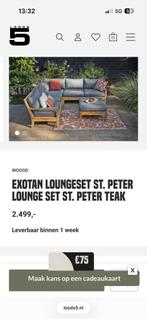 Exotan St. Peter Teak Loungeset - Zo goed als nieuw, Ophalen, 5 zitplaatsen, Teakhout, Zo goed als nieuw