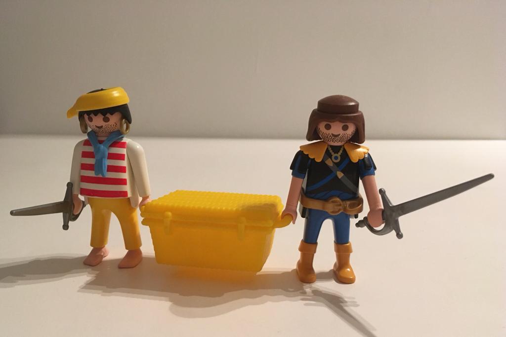 Playmobil. Twee piraten., Ophalen of Verzenden, Gebruikt