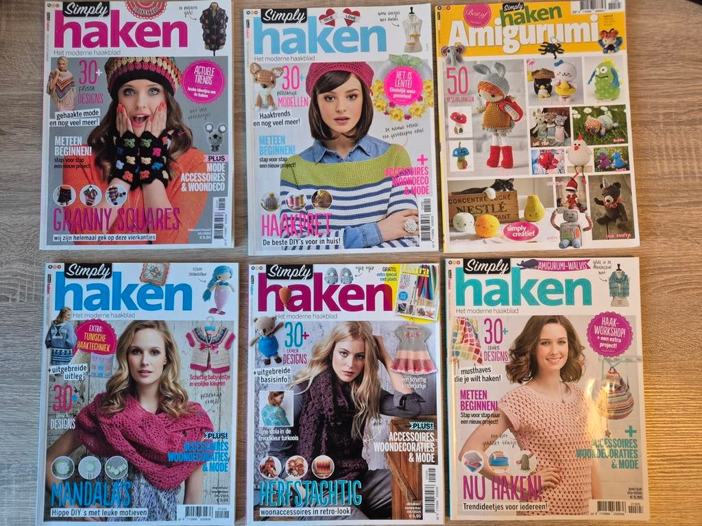 Complete jaargang 2015 - Simply Haken Tijdschriften, Boeken, Ophalen of Verzenden, Zo goed als nieuw, Overige typen