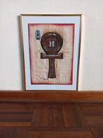 Egyptisch Ankh-symbool op papyrus in lijst 40/30 > geldrop, Ophalen