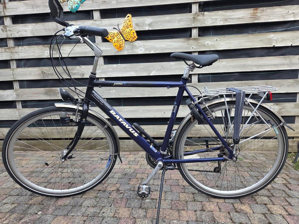Batavus herenfiets (donkerblauw), 15 versnellingen, Fietsen en Brommers, Fietsen | Heren | Sportfietsen en Toerfietsen, Ophalen
