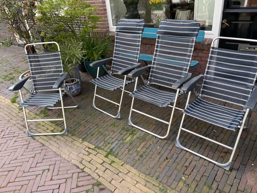 Campingstoelen inklapbaar, Caravans en Kamperen, Kampeermeubelen, Ophalen, Gebruikt, Campingstoel