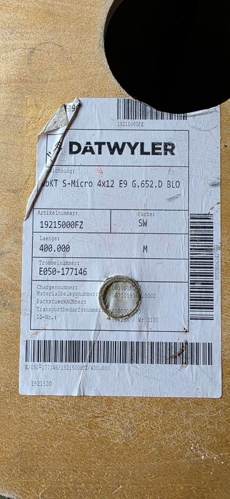 Datwyler Blaas airblown Glasvezelkabel 19215000FZ, Ophalen of Verzenden, Nieuw