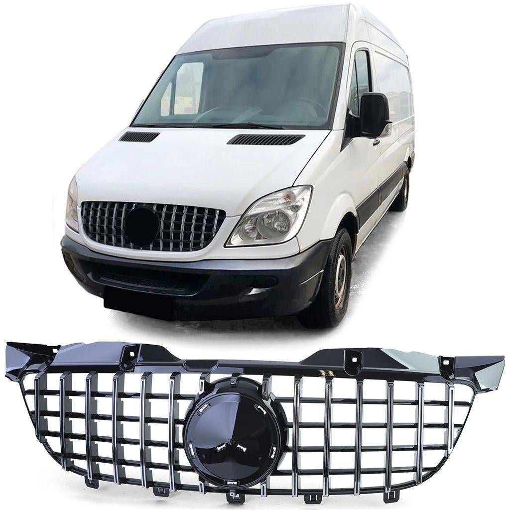 Grill Mercedes Sprinter W906 Zwart/Chrome AMG Look