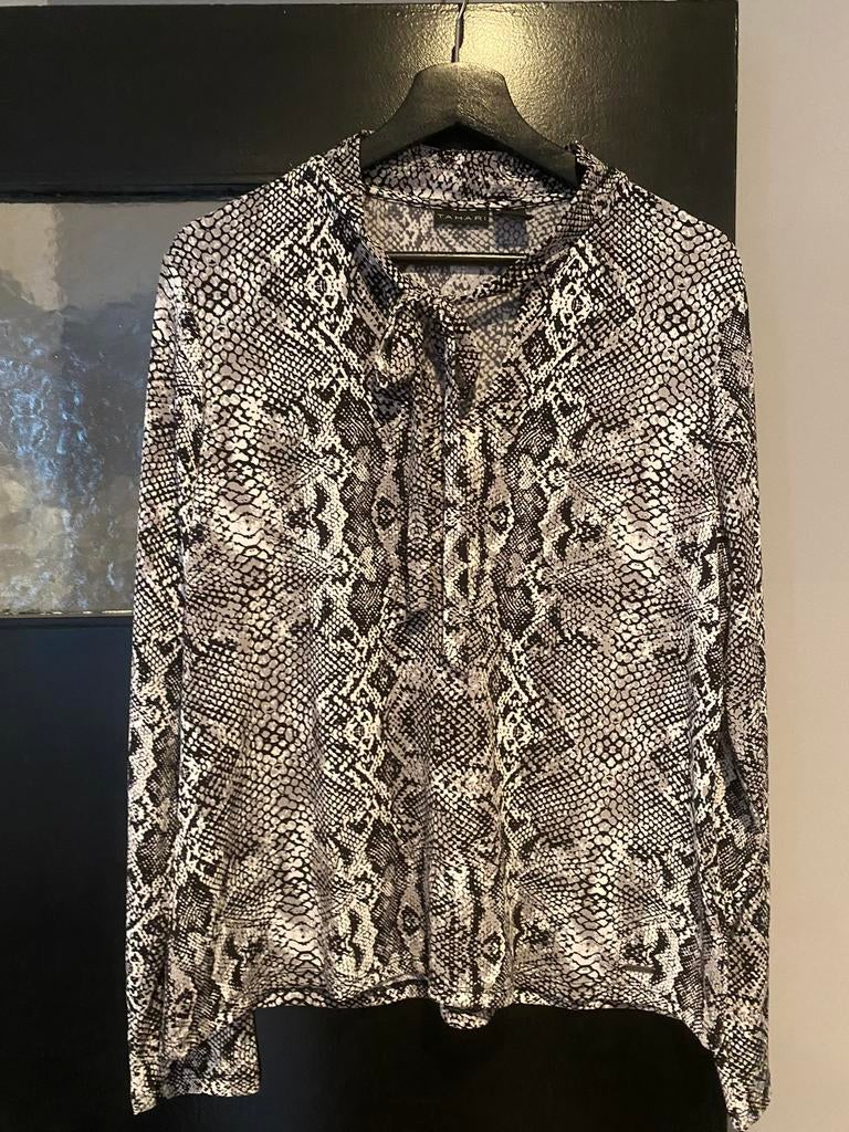 Tahari blouse maat xl 42, Kleding | Dames, Ophalen of Verzenden, Zo goed als nieuw, Maat 42/44 (L), Grijs