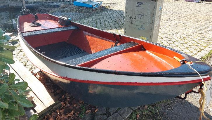 beenhakker schippersvlet, Watersport en Boten, Sloepen, Gebruikt, Tot 10 pk, 3 tot 6 meter, Buitenboordmotor, Elektrisch, Staal