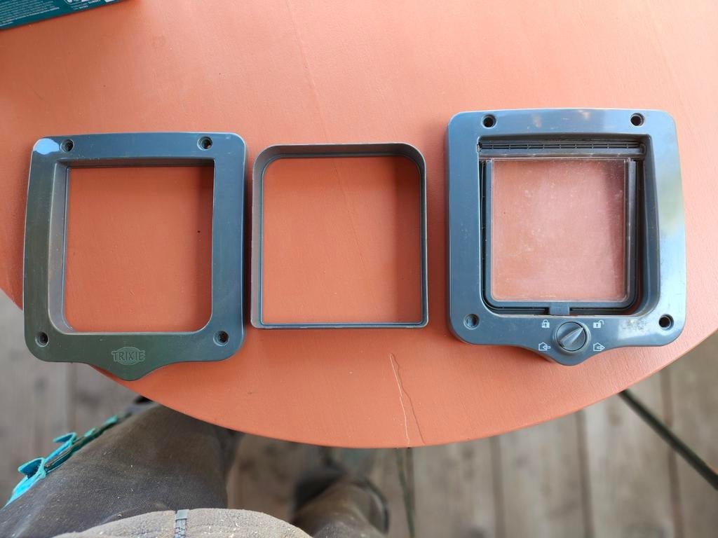 Trixie kattenluik grijs, Ophalen of Verzenden, Zo goed als nieuw