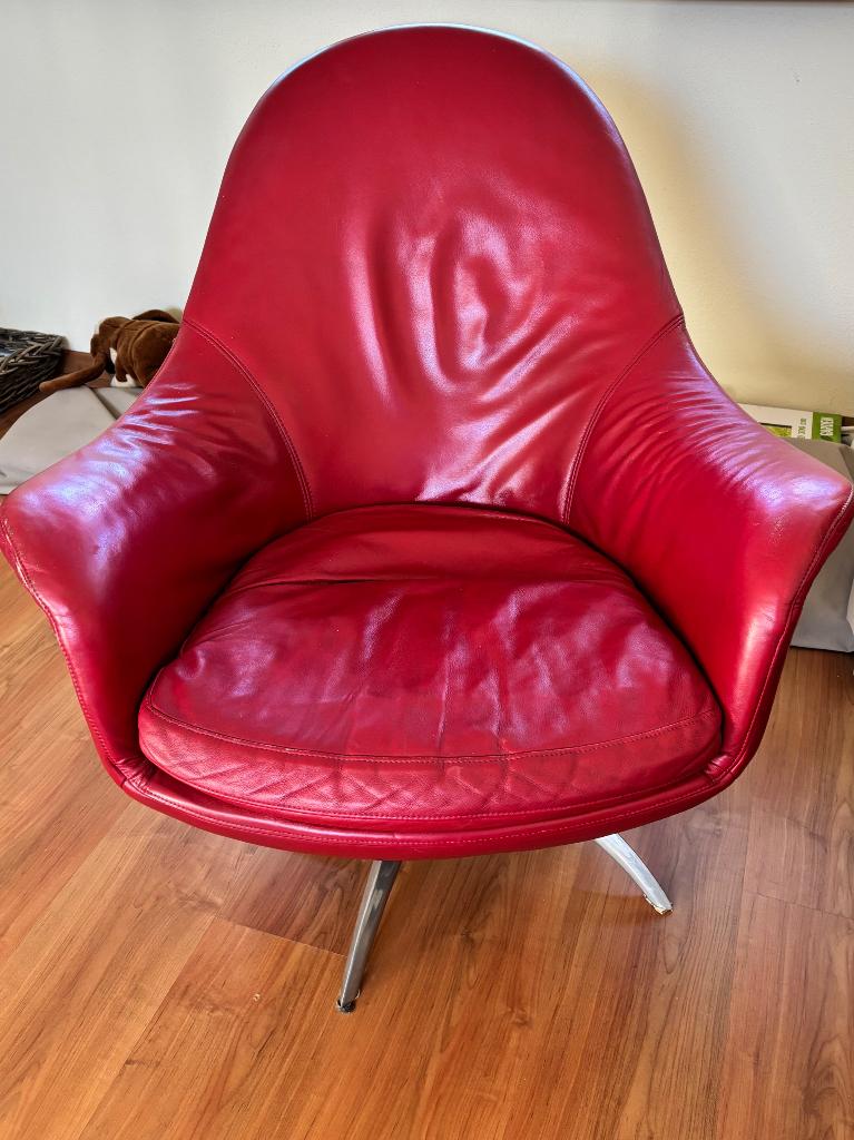 Vintage Machalke fauteuil, Ophalen, Gebruikt, Vintage, 75 tot 100 cm