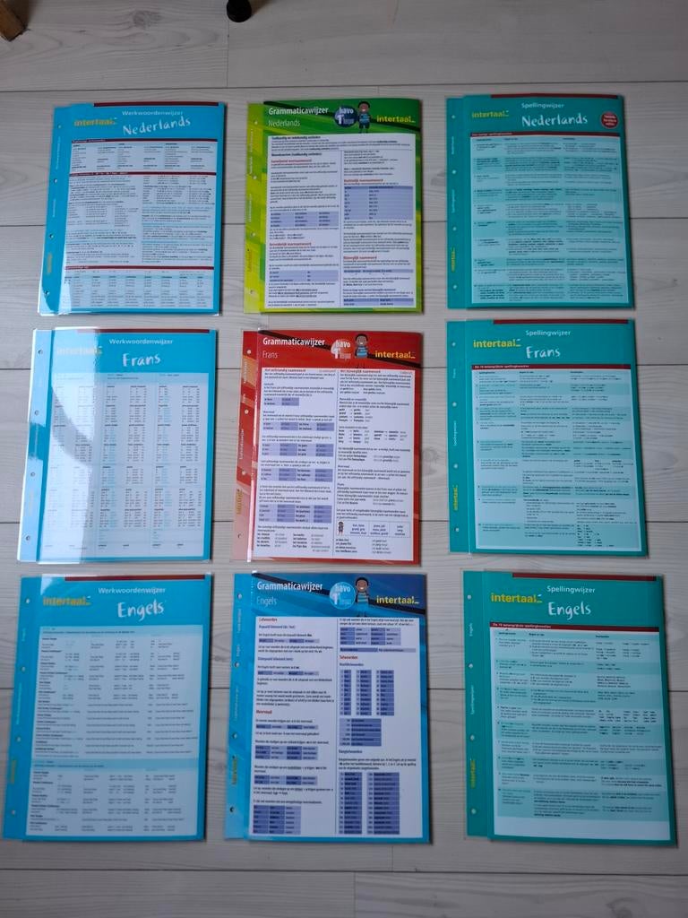 Intertaal Grammatica- en Spellingwijzers (NL, FR, EN), Nederlands, Frans, Engels, Non-fictie, Ophalen of Verzenden, Zo goed als nieuw
