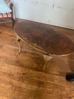 Klassieke ovale salontafel, Huis en Inrichting, Gebruikt, 100 tot 150 cm, Eikenhout, Minder dan 50 cm