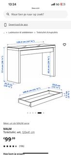 Ikea toilettafel/kaptafel, Ophalen, 50 tot 100 cm, Zo goed als nieuw, Minder dan 100 cm