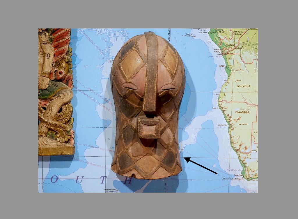 Songye / Songwe Kifwebe masker Congo (120828-19), Antiek en Kunst, Ophalen of Verzenden