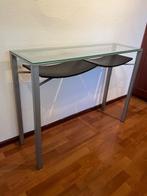 Design Sideboard Table met Glasplaat, Ophalen, 100 tot 150 cm, Zo goed als nieuw, Overige vormen