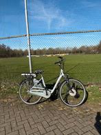 Lichtblauwe Batavus elektrische fiets - Voorwielmotor, 47 tot 51 cm, Ophalen, Gebruikt, Batavus