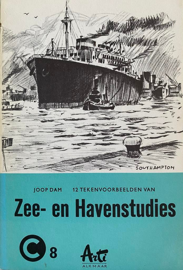 Joop Dam - Zee- en Havenstudies (Tekenen), Ophalen of Verzenden, Gelezen, Tekenen en Schilderen