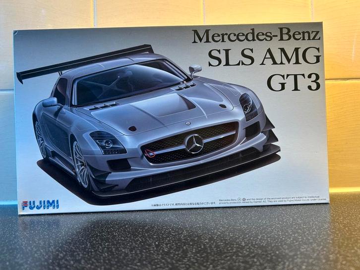 Fujimi 1:24, Mercedes-Benz SLS AMG GT3, bouwpakket, nieuw, Hobby en Vrije tijd, Modelbouw | Auto's en Voertuigen, Nieuw, Auto