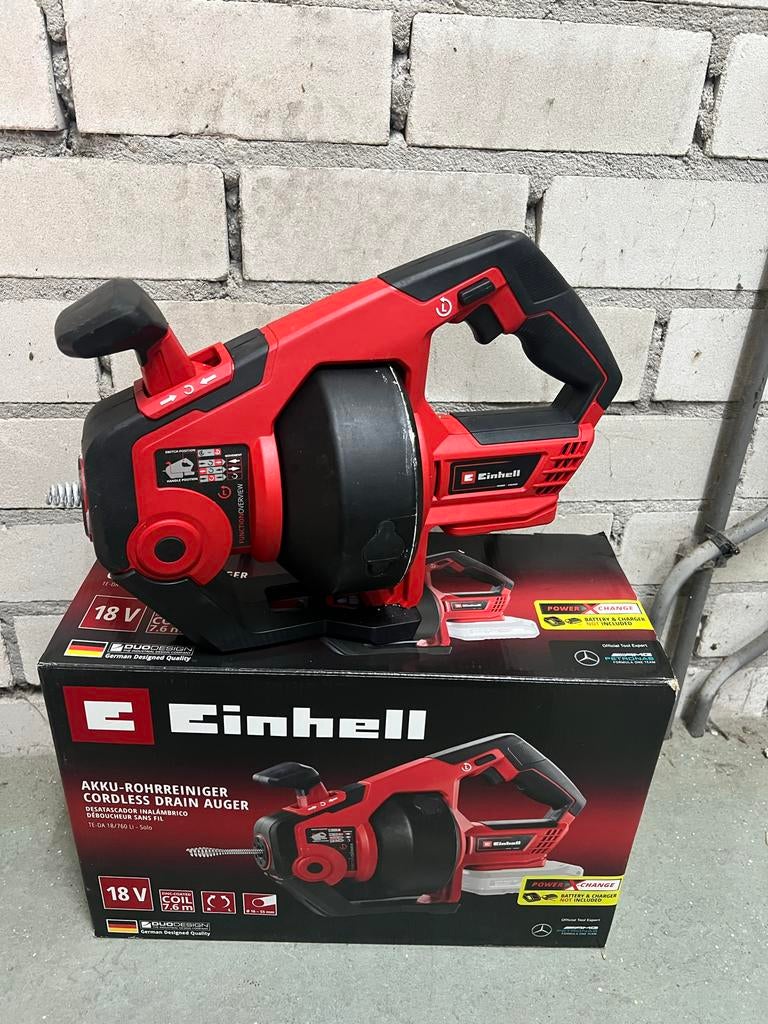 Einhell Accu-Rioolreiniger TE-DA 18/760 Li - Solo, Ophalen of Verzenden, Zo goed als nieuw