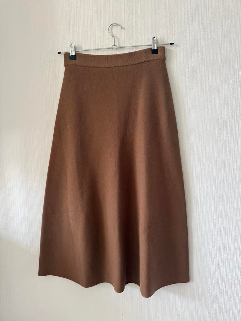 UNIQLO bruine rok alijn rok Maat S, Kleding | Dames, Bruin, Ophalen of Verzenden, Zo goed als nieuw, Maat 36 (S)