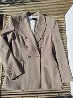 Mooie getailleerde blazer licht kaki kleur mt XS ZARA, Zara, Ophalen of Verzenden, Zo goed als nieuw, Maat 34 (XS) of kleiner