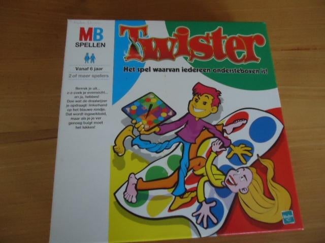 Twister *, Hobby en Vrije tijd, Gezelschapsspellen | Bordspellen, Een of twee spelers, Ophalen of Verzenden, Gebruikt