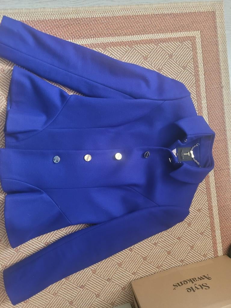 Ted Baker damesjas blauw, Kleding | Dames, Ophalen of Verzenden, Zo goed als nieuw, Blauw